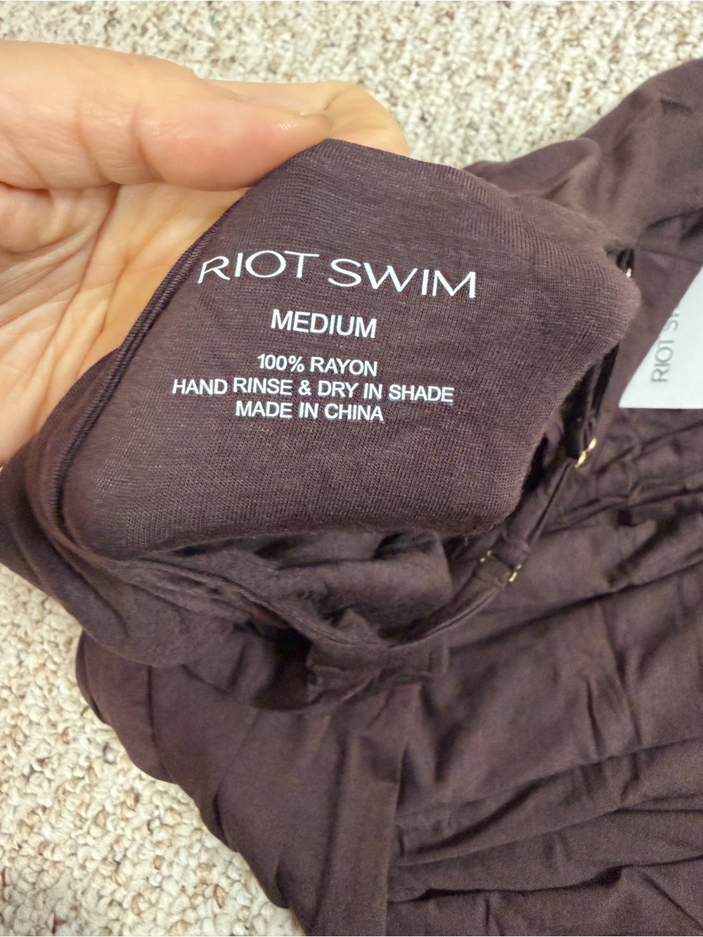 Riot Swim Chocolate capri Backless Halter Maxi Dress with Cutouts new with tag - Picture 2 of 9